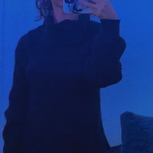 Hooked Up! By iot black turtleneck sweater size S/M